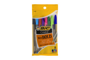 BiC Cristal Xtra-Bold Ball Pens 1.6 mm Assorted - 8 CT