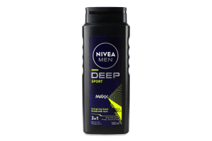 Гель для душа для тела, лица и волос 3в1 Sport Deep Nivea Men 500мл