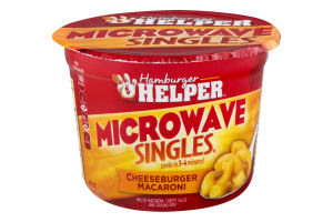 Hamburger Helper Microwave Singles Cheeseburger Macaroni
