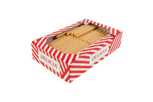 Вафли со вкусом топленого молока Трубочки Delicia к/у 1.3кг