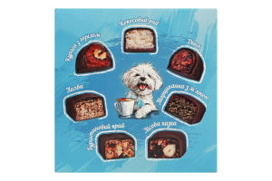 Цукерки глазуровані кондитерською глазур'ю Щось смачненьке до чаю Пригощайся к/у 280г