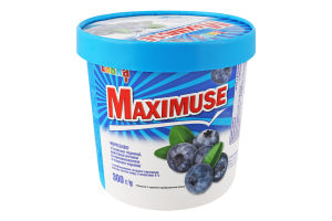 Морозиво 9% зі смаком чорниці та крихтами печива Maximuse Laska ст 300г