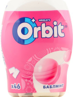 Гумка жувальна без цукру з підсолоджувачами Баблмінт Orbit п/б 64г