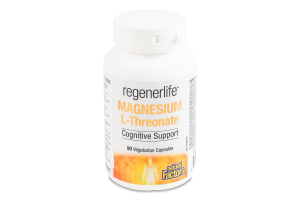 Добавка дієтична вегетаріанські капсули Магній L-треонат Regener life Natural Factors 90шт