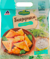 Бендерики быстрозамороженные c мясом Хуторок Селянський м/у 600г