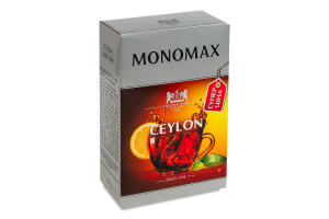 Чай черный байховый листовой Цейлон Monomax в/с к/у 80г