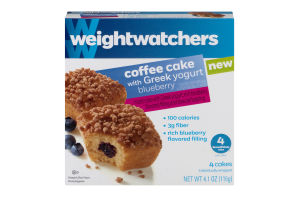Weight Watchers Coffee Cake With Greek Yogurt Blueberry - 4 CT