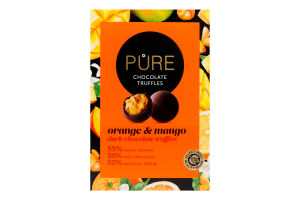 ЦукеркиPureChocolateТрюф чор шок з крем апел-манг