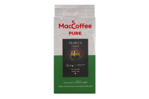 Кофе натуральный жареный молотый Arabica Crema Pure MacCoffee в/у 250г