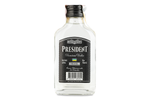 Водка 100мл 40% Travel Premium President бут