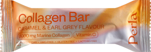 Батончик колагеновий з начинкою зі смаком карамелі та чаю Earl Grey Collagen bar Perla Helsa м/у 45г