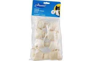 Companion Natural Rawhide Chews For Dogs 4 Inch - 4 CT