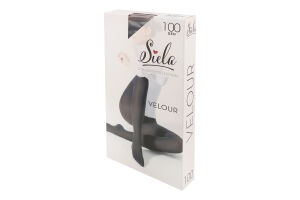 Колготки жіночі Siela Velour 100den 5 nero