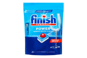 Средство для мытья посуды в посудомоечных машинах в таблетках Power All in 1 Powerball Finish 20шт