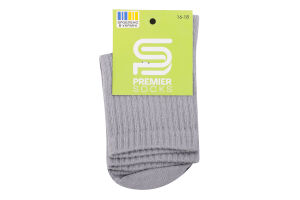 Шкарпетки дит Premier socks вис спорт сірі р16-18