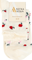Носки женские Легка хода №5664 23-25 молоко