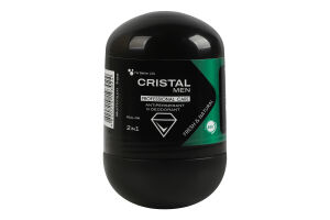 Антиперспірант-дезодорант для чоловіків кульковий 2в1 Натуральний Cristal 50мл