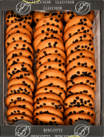 Печенье сдобное песочно-отсадное Американское с кусочками глазури Biscotti кг