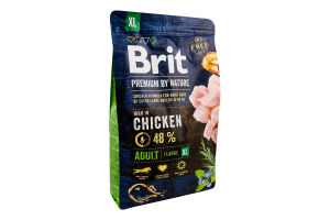 Корм сухой для взрослых собак гигантских пород Chicken Premium by Nature Brit м/у 3кг