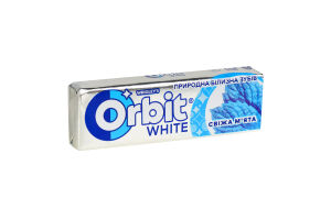 Гумка жувальна без цукру Свіжа м'ята White Orbit м/у 14г