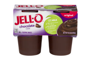 JELL-O Pudding Snacks Chocolate - 4 CT