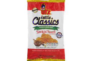 Utz Kettle Classics Reduced Fat Smokin' Sweet BBQ Crunchy Potato Chips