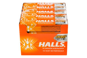 Карамель леденцовая со вкусом апельсина Energy Vitamin C Halls м/у 25.2г