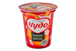 Творожок 5% взбитый с наполнителем фруктовым Персик Чудо ст 170г