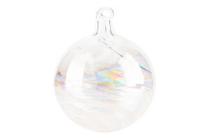 Прикраса ялинкова Вертеп часу скляна 8см 884789