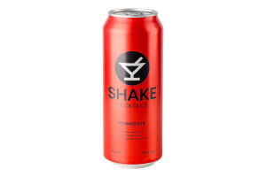 Напиток слабоалкогольный 500мл 7% сильногазированный Pornstar Cocktails Shake ж/б
