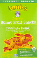 Annie's Homegrown Organic Bunny Fruit Snacks Tropical Treat - 5 CT