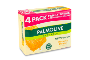 Мыло твердое Молочко и мед Indulging delight Naturals Palmolive 4х90г