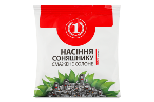 Семечки подсолнечника жареные соленые ТМ "1" м/у 130г
