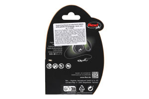 Рулетка для собак черный трос 3м/8кг XS №033203 Black Design Flexi 1шт