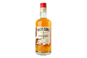 Набір Віскі Bourbon Cask 40% 0,7л+Келих 2шт коробка West Cork