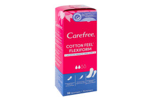 Прокладки ежедневные гигиенические Fresh scent Flexiform Мягкость хлопка Carefree 18шт