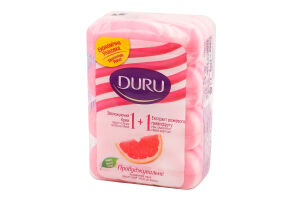Мило туалетне з екстрактом рожевого грейпфруту та зволожуючим кремом 1+1 Duru 4х80г