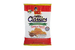 Utz Kettle Classics Reduced Fat Smokin' Sweet BBQ Crunchy Potato Chips