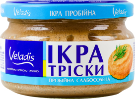 Икра трески пробойная Veladis сл/с с/б 180г