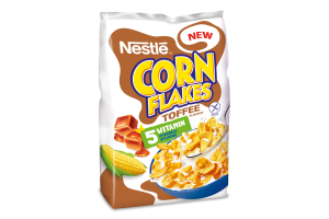 Сніданок сухий готовий зі смаком тофі з вітамінами Corn flakes м/у 400г
