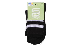 Шкарпетки Premier socks вис спорт смуж чорн р16-18