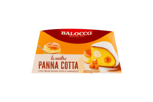 Кекс Balocco з крем-начин карамель та панна котта