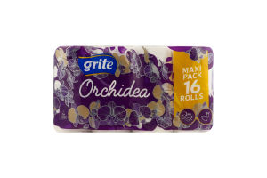 Папір туалетний Grite Orchidea White 16шт