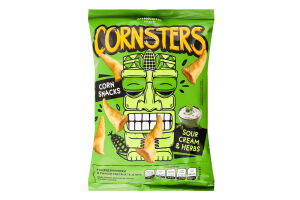 Снеки кукурузные Cметана и зелень Cornsters Pikolo м/у 100г