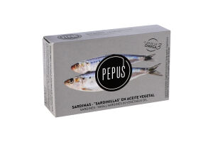 Сардини Pepus бейбі в рослинній олії