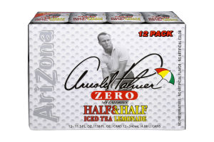 AriZona Arnold Palmer Zero Half & Half Ice Tea Lemonade - 12 PK