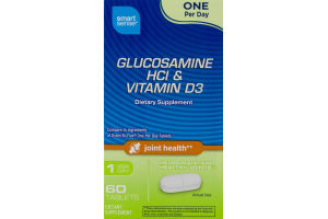 Smart Sense Glucosamine HCI & Viatmin D3 Dietary Supplement Tablets - 60 CT
