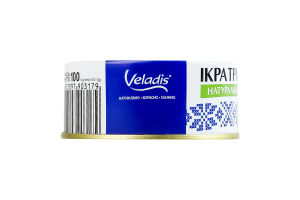 Ікра тріски натуральна пастеризована Pate Veladis з/б 100г