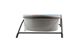 Миска д/котів Іт он Фіт 2*300мл кераміка подвійна12см на металевій підставці Тріксі