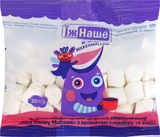 Маршмеллоу с ароматом пломбира и ванили Mini snowy mallows ЇжНаше м/у 20г